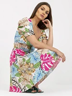 Šaty DHJ SK 15836.51 bílá a modrá