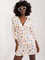 Šaty DHJ SK 17311.87 světle béžové