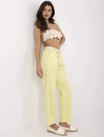 Kalhoty DHJ SP 20506.79 světle žluté