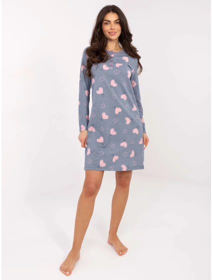 DU KN noční košile FP 100.26 tmavě modrá DU KN noční košile FP 100.26 tmavě modrá