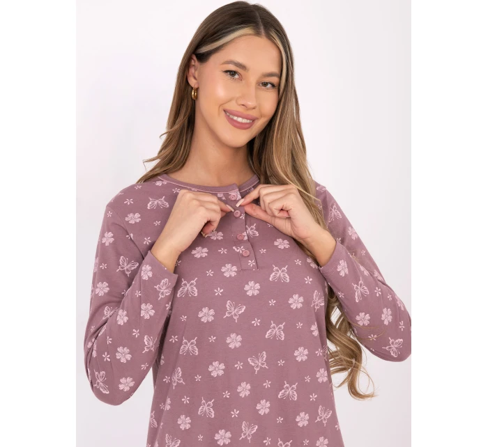 Koszula DU KN FP ciemny różowy model 21800522 - FPrice Koszula DU KN FP ciemny różowy model 21800522 - FPrice