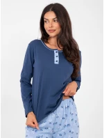 Piżama DU PI FP 007.69 ciemny niebieski