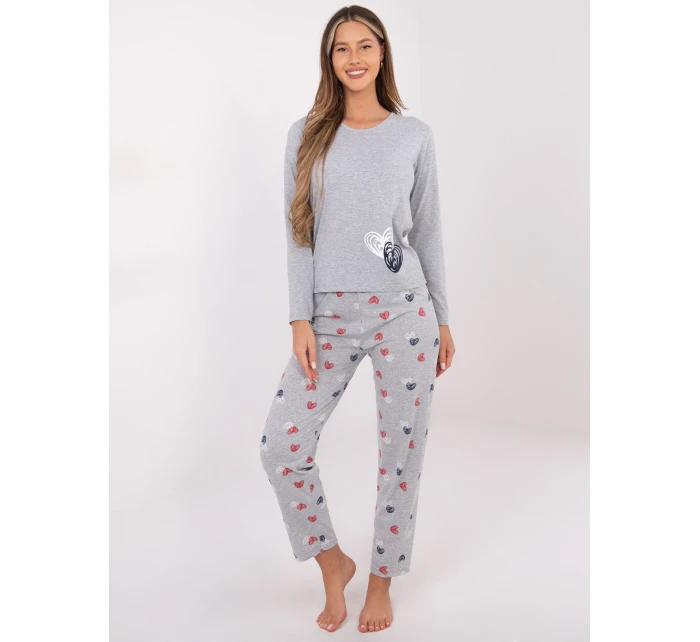 Pyžamo DU PI FP 009.84 šedé Pyžamo DU PI FP 009.84 šedé