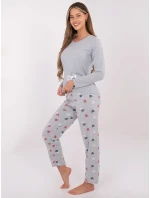 Pyžamo DU PI FP 009.84 šedé Pyžamo DU PI FP 009.84 šedé