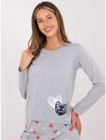 Pyžamo DU PI FP 009.84 šedé Pyžamo DU PI FP 009.84 šedé