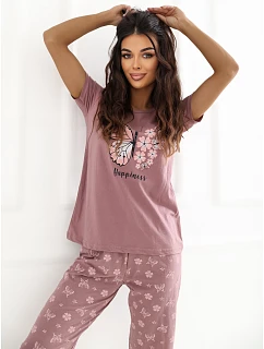 Pyžamo DU PI FP 300.94 tmavě růžové