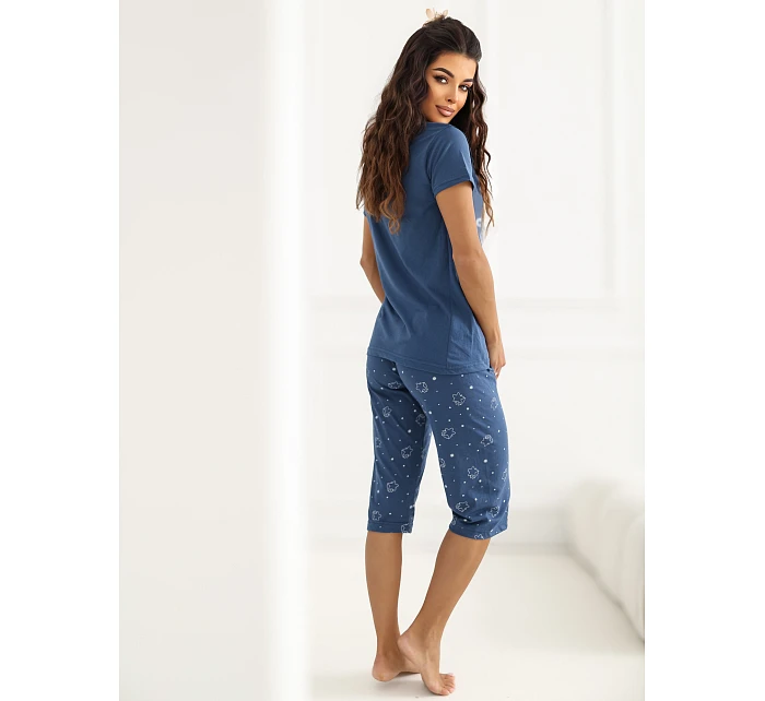 Pyžamo DU PI FP 301.76 tmavě modré Pyžamo DU PI FP 301.76 tmavě modré