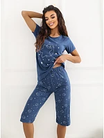 Pyžamo DU PI FP 301.76 tmavě modré Pyžamo DU PI FP 301.76 tmavě modré