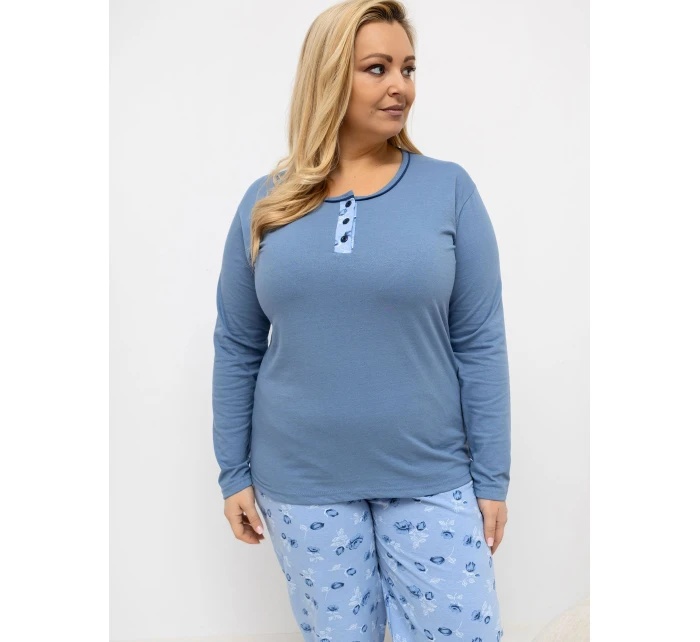 DU PI pyžamo FP 510.13 modré DU PI pyžamo FP 510.13 modré