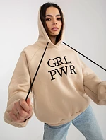 Dámská mikina EM BL 651 2.14X béžová - FPrice