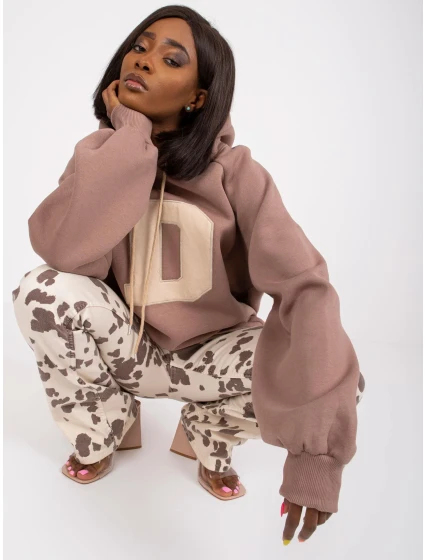 Mikina EM BL 651/D.29X hnědá Mikina EM BL 651/D.29X hnědá