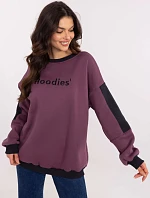 Mikina EM BL 983.10X tmavě fialová