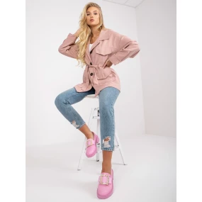 Dámský kabát EM EN 5422.22P světle růžový