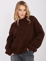 Jumper IN SW 33831.25 tmavě hnědý