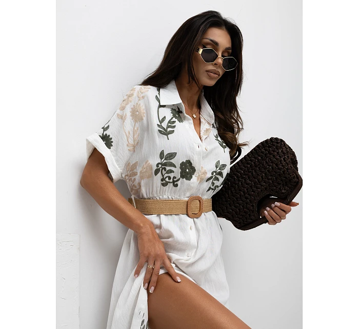 Šaty IR SK 2689 1.88 bílá zelená Šaty IR SK 2689 1.88 bílá zelená