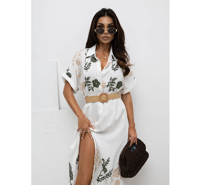 Šaty IR SK 2689 1.88 bílá zelená Šaty IR SK 2689 1.88 bílá zelená