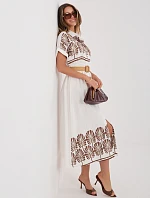 Šaty IR SK 2689 2.87 bílo-hnědá