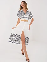 Šaty IR SK 2689 2.87 bílá a tmavě modrá