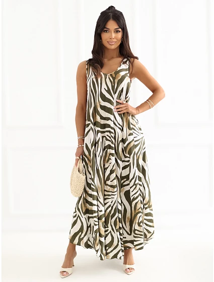 Šaty IR SK LD2569 2.80 khaki Šaty IR SK LD2569 2.80 khaki