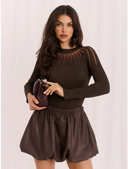 Sweter IR SW 57860.84 brązowy Sweter IR SW 57860.84 brązowy