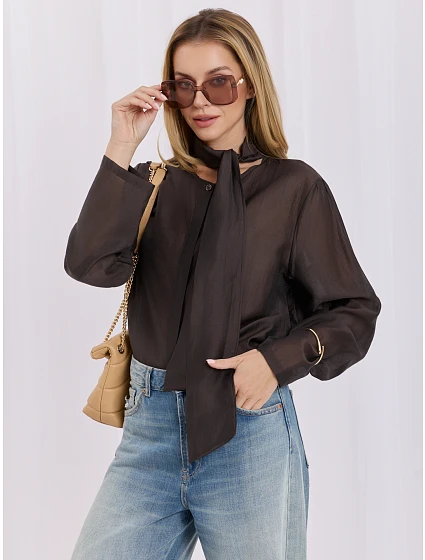 Košile IT KS 28878.59 tmavě hnědá