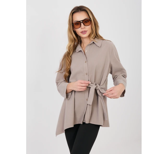 Koszula IT KS FL10188.27 ciemny bezowy Koszula IT KS FL10188.27 ciemny bezowy