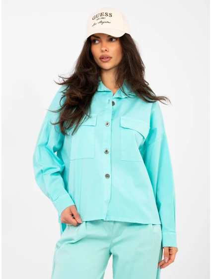 IT KS košile FL9968.48 tyrkysová IT KS košile FL9968.48 tyrkysová