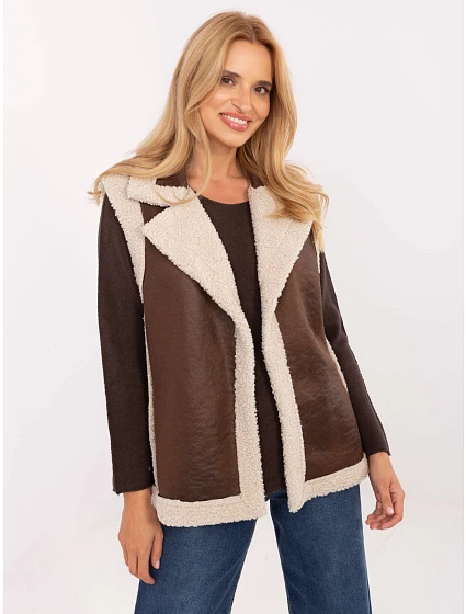 Kamizelka IT KZ model 21314484 brązowy - FPrice Kamizelka IT KZ model 21314484 brązowy - FPrice