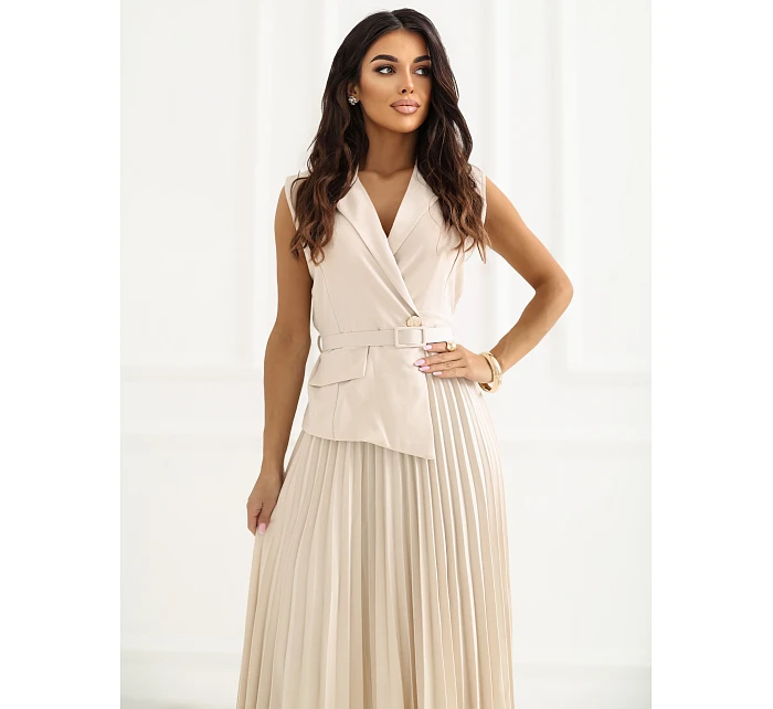 Šaty IT SK 21558.03 světle béžové Šaty IT SK 21558.03 světle béžové