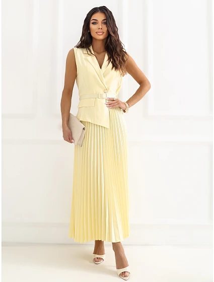 Šaty IT SK 21558.03 světle žluté Šaty IT SK 21558.03 světle žluté