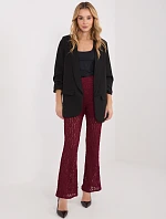 Kalhoty IT SP 9960.78 maroon