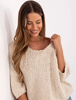 Jumper IT SW 7703.70 světle béžový