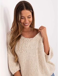 Jumper IT SW 7703.70 světle béžový