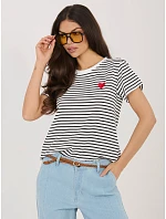 T shirt IT TS model 22076944 biało czarny - FPrice T shirt IT TS model 22076944 biało czarny - FPrice