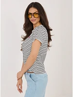 T shirt IT TS model 22076944 biało czarny - FPrice T shirt IT TS model 22076944 biało czarny - FPrice