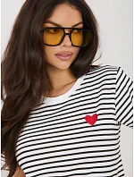 T shirt IT TS model 22076944 biało czarny - FPrice T shirt IT TS model 22076944 biało czarny - FPrice