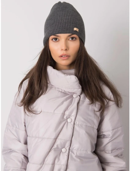 Dámská čepice.96 tmavě šedá Dámská čepice.96 tmavě šedá