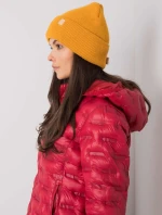 Dámská čepice.13 tmavě žlutá