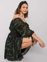 Šaty LC SK 22K 3040.19P černá a zelená