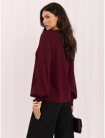 Bluzka LK BZ 510211.00 bordowy Bluzka LK BZ 510211.00 bordowy