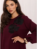 Bluzka LK BZ 510211.00 bordowy Bluzka LK BZ 510211.00 bordowy