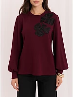 Bluzka LK BZ 510211.00 bordowy Bluzka LK BZ 510211.00 bordowy