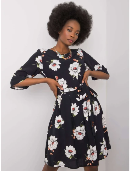 Šaty LK SK 507547.16P černobíle Šaty LK SK 507547.16P černobíle