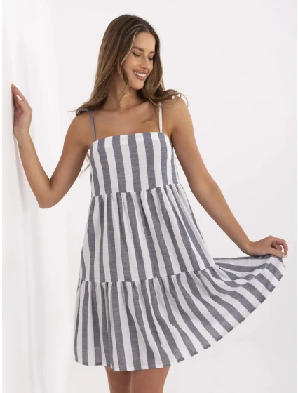 Šaty LK SK 507684.14 tmavě modrá a bílá Šaty LK SK 507684.14 tmavě modrá a bílá