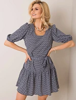 Šaty LK SK 508151.34P tmavě modrá a červená