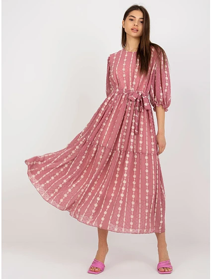 Sukienka LK SK  ciemny różowy model 22034842 - FPrice