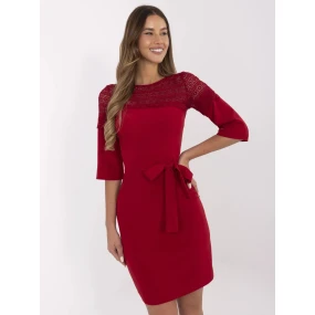 LK SK šaty model 20976008 bordó - FPrice LK SK šaty model 20976008 bordó - FPrice