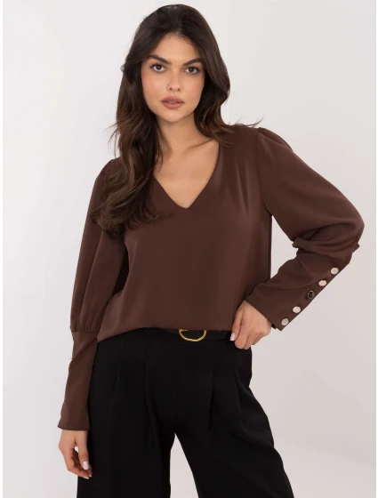 Bluzka MI BZ model 21898775 ciemny brązowy - FPrice