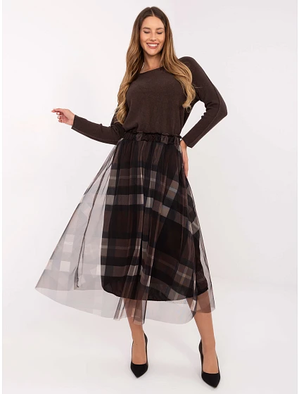 Sukně MI SD 271329 1.00 černá a hnědá Sukně MI SD 271329 1.00 černá a hnědá