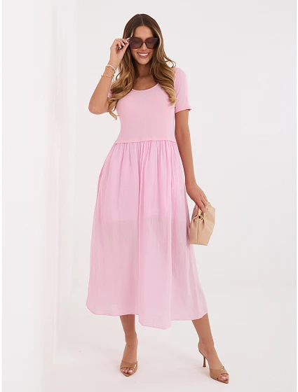 Šaty MI SK 26044.79 světle růžové